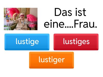 SPN 4 L9  Adjektivdeklination - NOMINATIV 