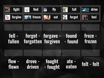 SO PI Irreg verbs (drive - freeze) - match