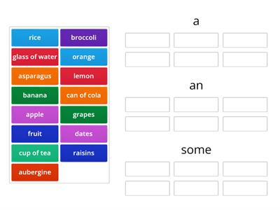 FF3 Unit 8 A/An/Some