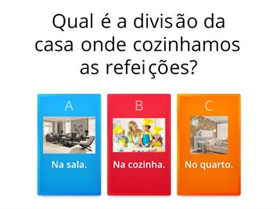 Questionário: As divisões da casa 