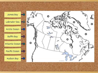 Bodies of water surrounding Canada