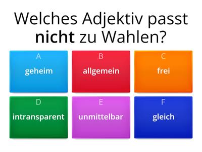 Quiz: Wahlen in Deutschland