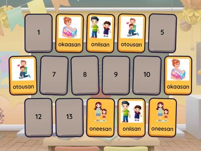 Family members - Japanese words