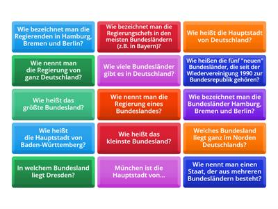 Leben in Deutschland - Bundesländer