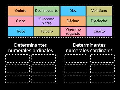 Determinantes numerales