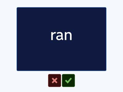 Sight words 3 flashcards CAPS (duck)