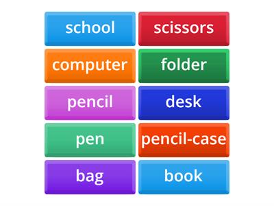 School items (English - Lithuanian) (beginners)