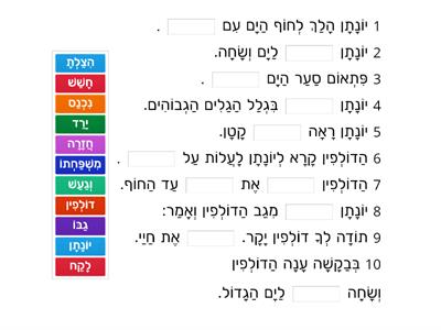 השלמת משפטים