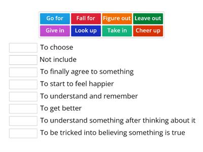 Phrasal Verbs Unit 7. B2