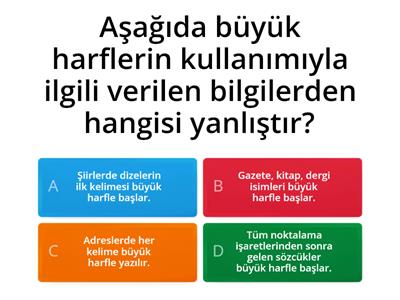 Büyük Harflerin Kullanımı 