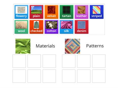  Materials and patterns