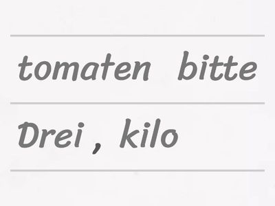 German Simple Scenences (Buying from a market edition) Sorry if their are typos.