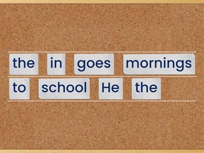 Unjumble - Third person verbs