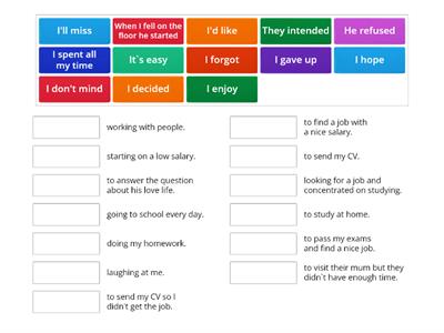 Gerund VS Infinitive