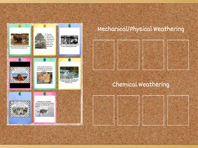 Types of Weathering Sort