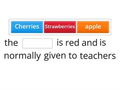 Fruit vocabulario 