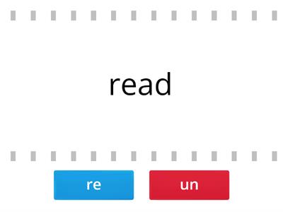 Prefixes re- and un-