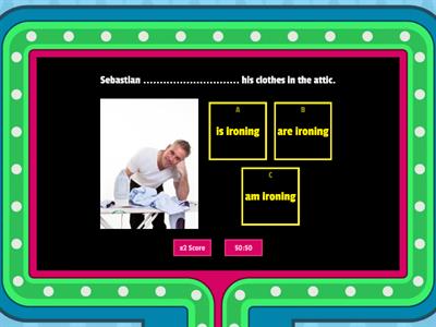 ***The Present Continuous Tense - Complete the sentences***