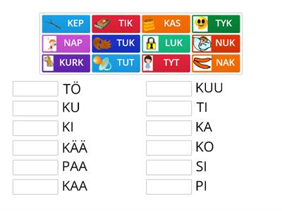 Kuntoutus Geminaatat2 Yhdistä tavut