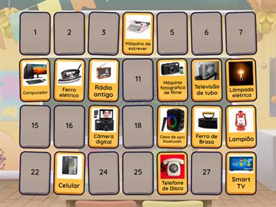 Objetos antigos x atuais - Encontre o par