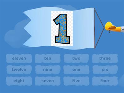  Числа 1-12 Numbers 1-12