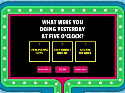 PAST SIMPLE /CONTINUOUS IN ENGLISH