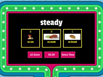 Three Sounds of ea quiz 