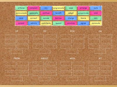 Prepositions with verbs 1
