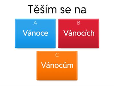 3. Vánoce - deklinace slova Vánoce