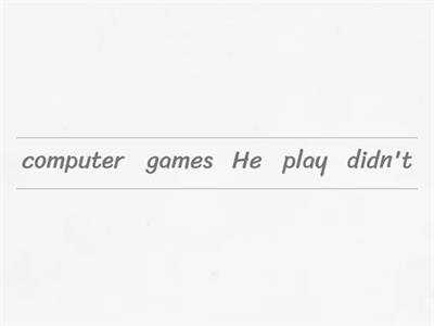 Past simple - negative sentences