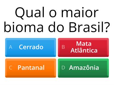 Quiz dos Biomas Brasileiros 
