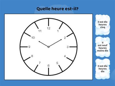Quelle heure est-il?