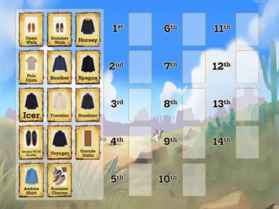 Sequence our ICONS in chronological order