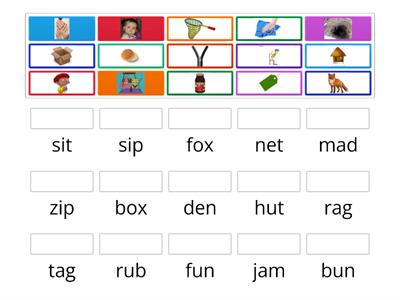 CVC PICTURE MATCH Set 1 (BY Mrs. Naeem K-107)