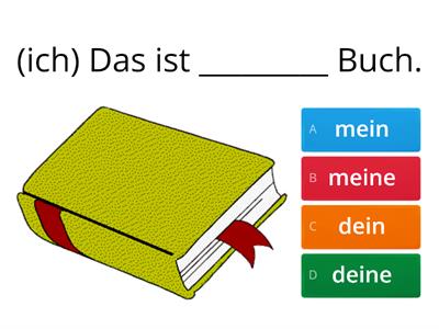 Possessivpronomen mein/e, dein/e