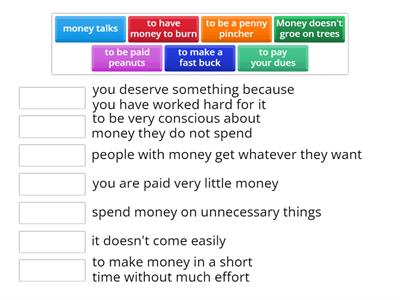 Money idioms