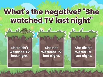 Simple Past affirmative, negative, interrogative