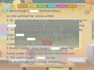 Vivid Verbs 3: Narrative Writing