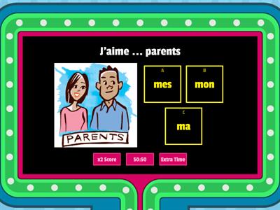 Les adjectifs possessifs