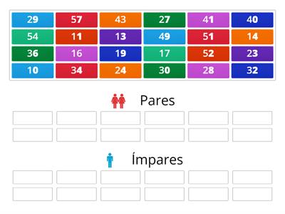 Números Pares e Ímpares - até 50