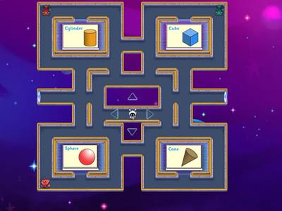 3D shape and properties matching game - Maze chase