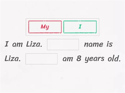 Personal and possessive pronouns-YL-A1 and have got