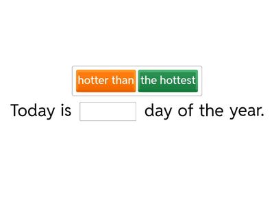 Comparative and Superlative Adjectives #2