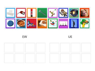 EW & UE picture sort 