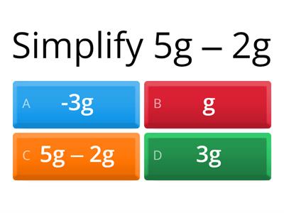  Collecting like terms