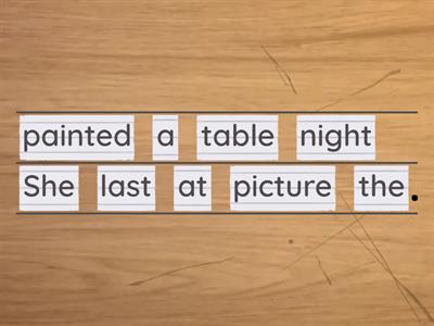 Subject, Verb, Object, Place & Time (SVOPT)