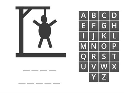 School objects - Hangman