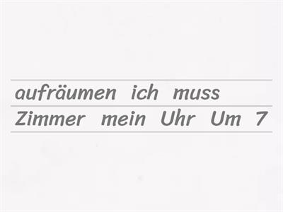 Daily routine (modals + modals inverted)