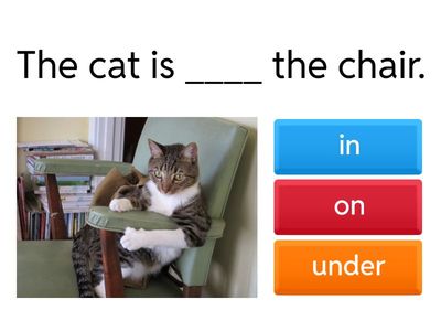 Prepositions - ON , IN, UNDER