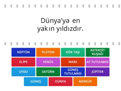 6. Sınıf Güneş Sistemi Ikibin